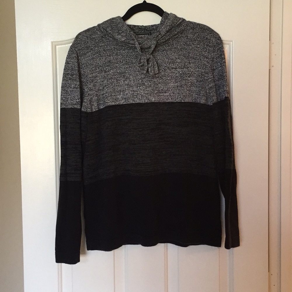 Knitted sweater.
